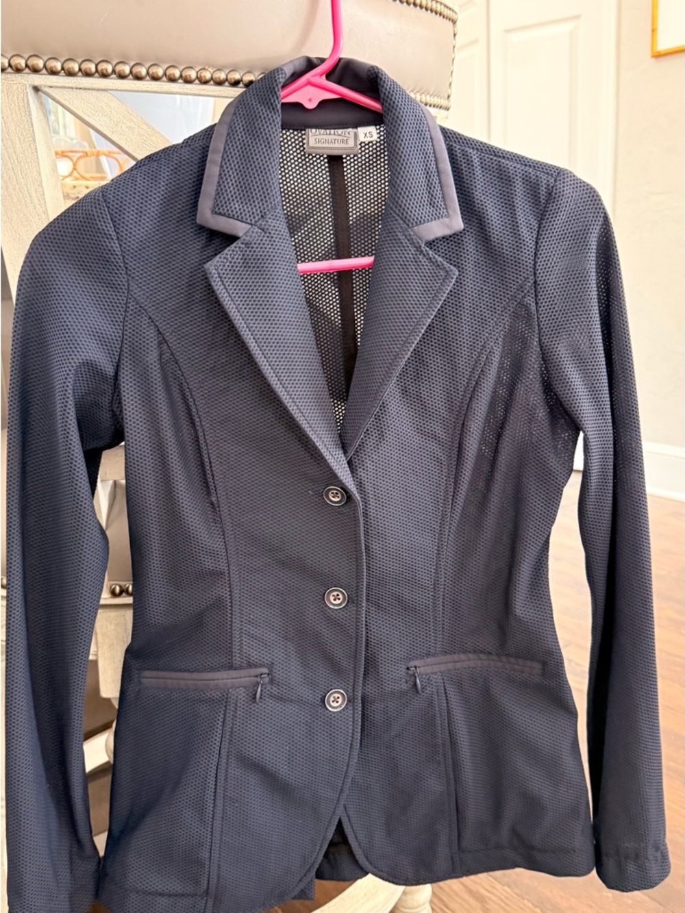 Ovation Signature Navy Mesh show coat